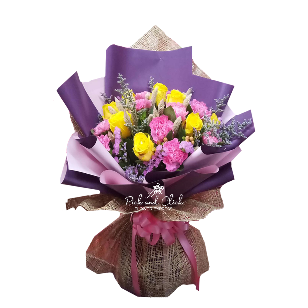 Assorted Bouquet - Purple Blush | Flower Delivery in Manila