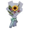 sunflower and tulips bouquet