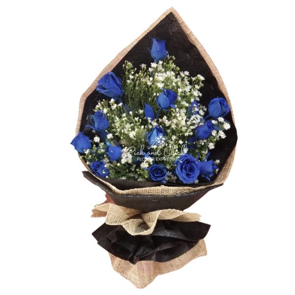 Blue Rose Bouquet - Perfect Azure | Affordable flowers in the Phil...
